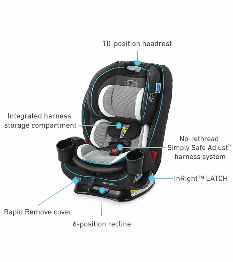 Graco TrioGrow SnugLock LX 3-in-1 Car Seat - Thatcher 3 Graco TrioGrow SnugLock LX 3-in-1 Car Seat - Thatcher - Image 3