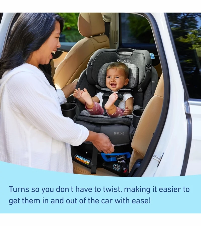 Graco Turn2Me 3-in-1 Rotating Convertible Car Seat - Manchester 4 Graco Turn2Me 3-in-1 Rotating Convertible Car Seat - Manchester - Image 4
