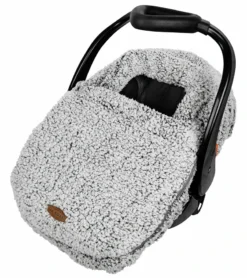 JJ Cole Cuddly Car Seat Cover - Gray
