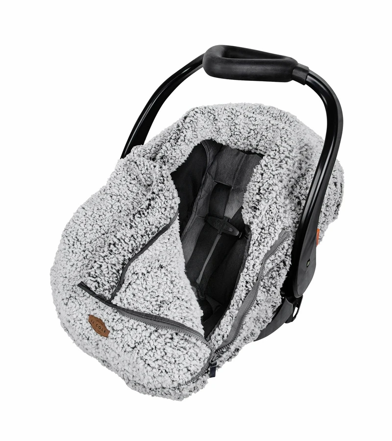 JJ Cole Cuddly Car Seat Cover - Gray 2 JJ Cole Cuddly Car Seat Cover - Gray - Image 2