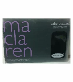 Maclaren Baby Blanket In Navy/Pale Lavender