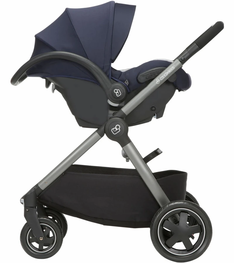 Maxi-Cosi Adorra Travel System - Charcoal/Brilliant Blue 2 Maxi-Cosi Adorra Travel System - Charcoal/Brilliant Blue - Image 2