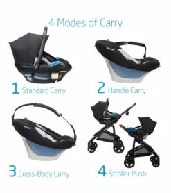 Maxi-Cosi Coral XP Infant Car Seat - Essential Black (PureCosi) -Britax || Graco || Maxi-Cosi Shop maxi cosi coral xp infant car seat essential black purecosi 199