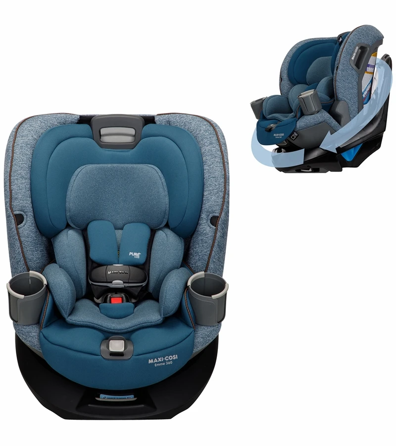 Maxi-Cosi Emme 360 Rotating All-in-One Convertible Car Seat - Pacific Wonder 1 Maxi-Cosi Emme 360 Rotating All-in-One Convertible Car Seat - Pacific Wonder
