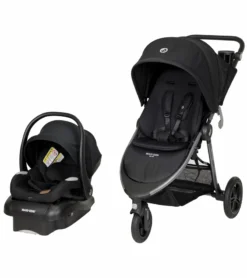 Maxi-Cosi Gia XP Luxe 3-Wheel Travel System - Midnight Black