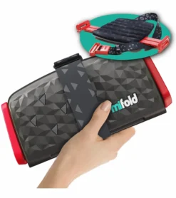 Mifold Comfort Grab-and-Go Backless Belt Positioning Booster Car Seat - Charcoal Grey