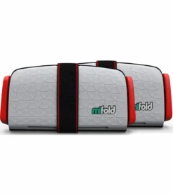 Mifold Grab-and-Go Ackless Belt Positioning Booster Car Seat, 2-Pack - Pearl Grey