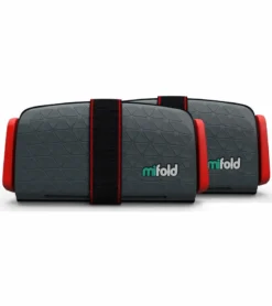 Mifold Grab-and-Go Ackless Belt Positioning Booster Car Seat, 2-Pack - Slate Grey