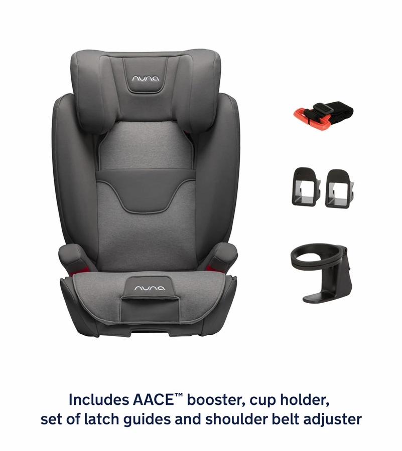 Nuna AACE Flame-Retardant Free High Back Belt Positioning Booster Car Seat - Coral 7 Nuna AACE Flame-Retardant Free High Back Belt Positioning Booster Car Seat - Coral - Image 7