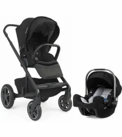 Nuna Mixx2 Travel System - Caviar/Night