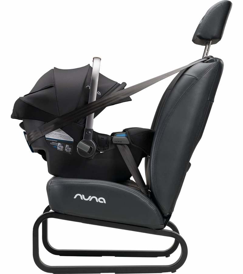 Nuna PIPA RX Lightweight Infant Car Seat + RELX Base With Load Leg - Caviar 5 Nuna PIPA RX Lightweight Infant Car Seat + RELX Base With Load Leg - Caviar - Image 5