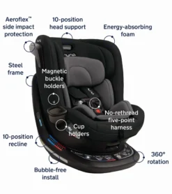 Nuna REVV Rotating Convertible Car Seat - Ocean 9 Nuna REVV Rotating Convertible Car Seat - Ocean -Britax || Graco || Maxi-Cosi Shop nuna revv rotating convertible car seat caviar 207