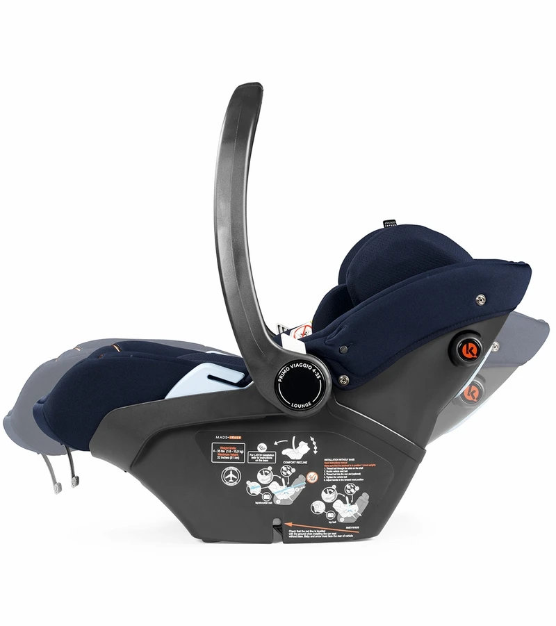 Peg Perego Primo Viaggio 4-35 Lounge Reclining Infant Car Seat - Blue Shine 7 Peg Perego Primo Viaggio 4-35 Lounge Reclining Infant Car Seat - Blue Shine - Image 7