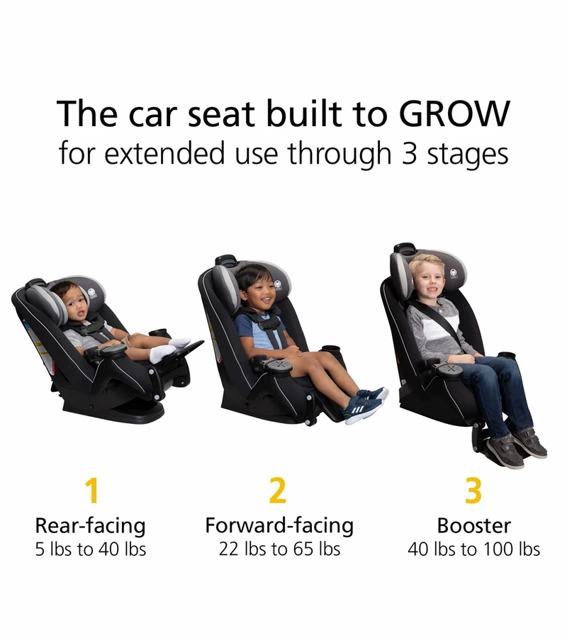 Safety 1st Grow And Go Extend 'n Ride LX All-in-One Convertible Car Seat - Mine Shaft 4 Safety 1st Grow And Go Extend 'n Ride LX All-in-One Convertible Car Seat - Mine Shaft - Image 4