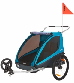 Thule Coaster XT Bicycle Trailer - Blue -Britax || Graco || Maxi-Cosi Shop thule coaster xt bicycle trailer blue 256