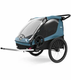 Thule Courier Bicycle Trailer + Stroller - Aegean Blue