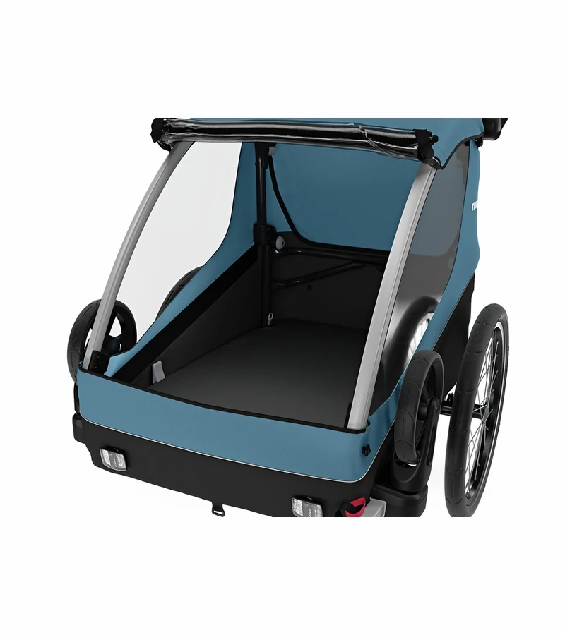 Thule Courier Bicycle Trailer + Stroller - Aegean Blue 4 Thule Courier Bicycle Trailer + Stroller - Aegean Blue - Image 4