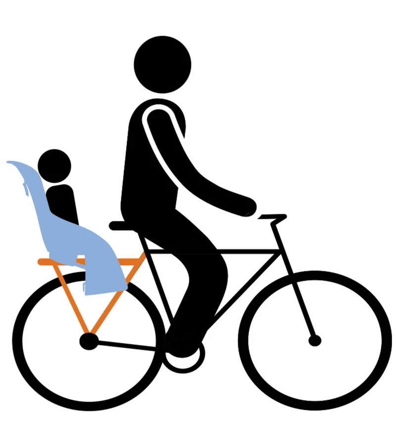 Thule Yepp Maxi EasyFit Rack Mounted Child Bike Seat - Blue 5 Thule Yepp Maxi EasyFit Rack Mounted Child Bike Seat - Blue - Image 5