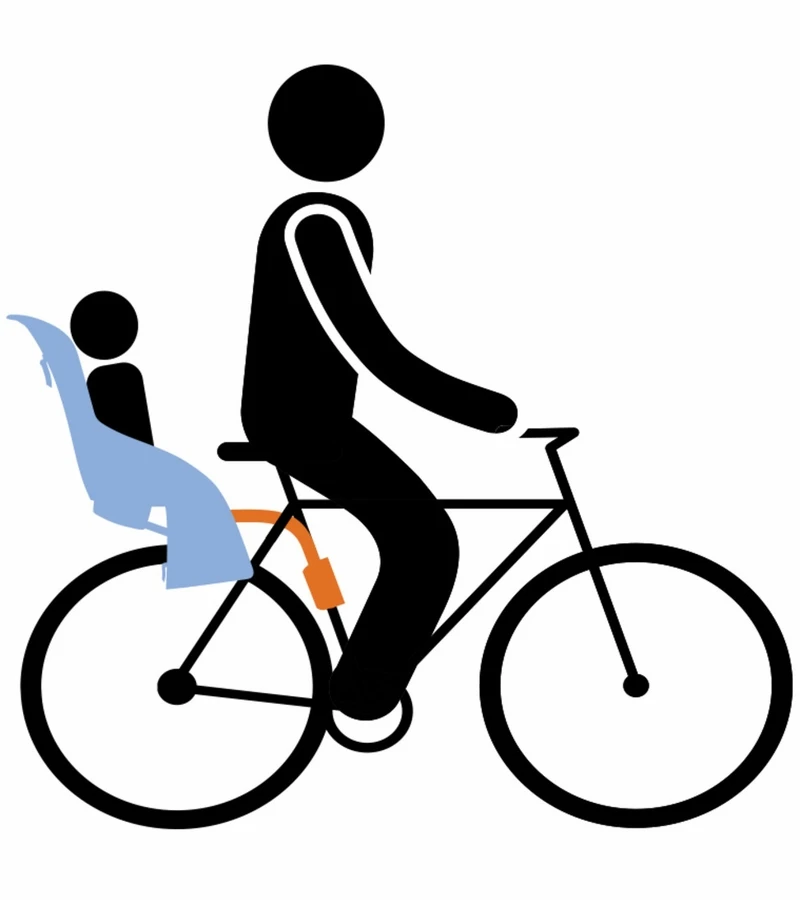 Thule Yepp Maxi Seat Post Mounted Child Bike Seat - Blue 5 Thule Yepp Maxi Seat Post Mounted Child Bike Seat - Blue - Image 5