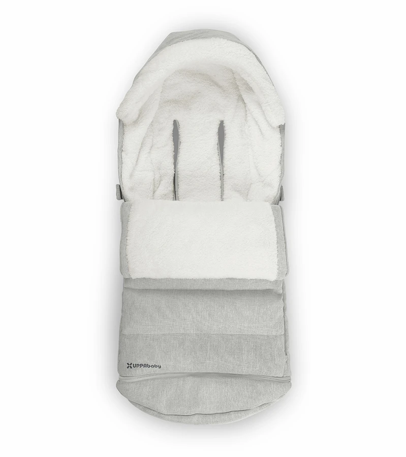 UPPAbaby CozyGanoosh Footmuff - Anthony (White And Grey Chenille) 2 UPPAbaby CozyGanoosh Footmuff - Anthony (White And Grey Chenille) - Image 2