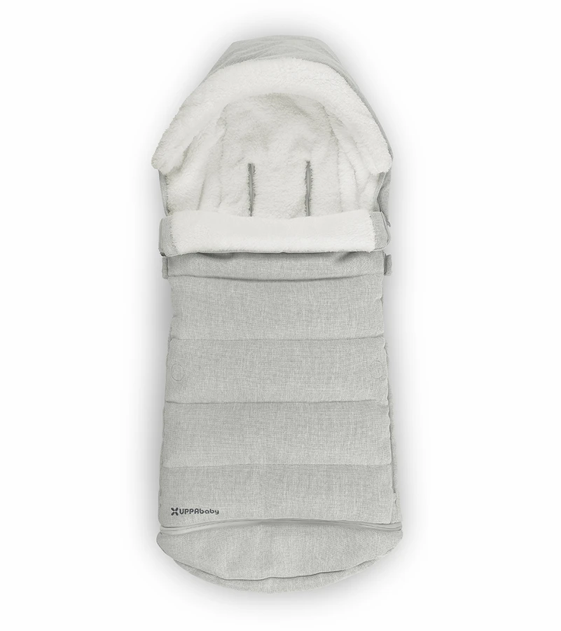 UPPAbaby CozyGanoosh Footmuff - Anthony (White And Grey Chenille) 3 UPPAbaby CozyGanoosh Footmuff - Anthony (White And Grey Chenille) - Image 3