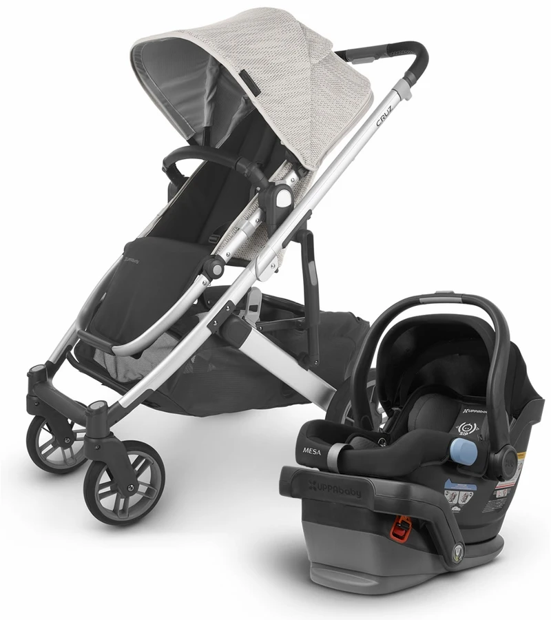 UPPAbaby Cruz V2 + Mesa Travel System Bundle - Sierra/Jake 1 UPPAbaby Cruz V2 + Mesa Travel System Bundle - Sierra/Jake