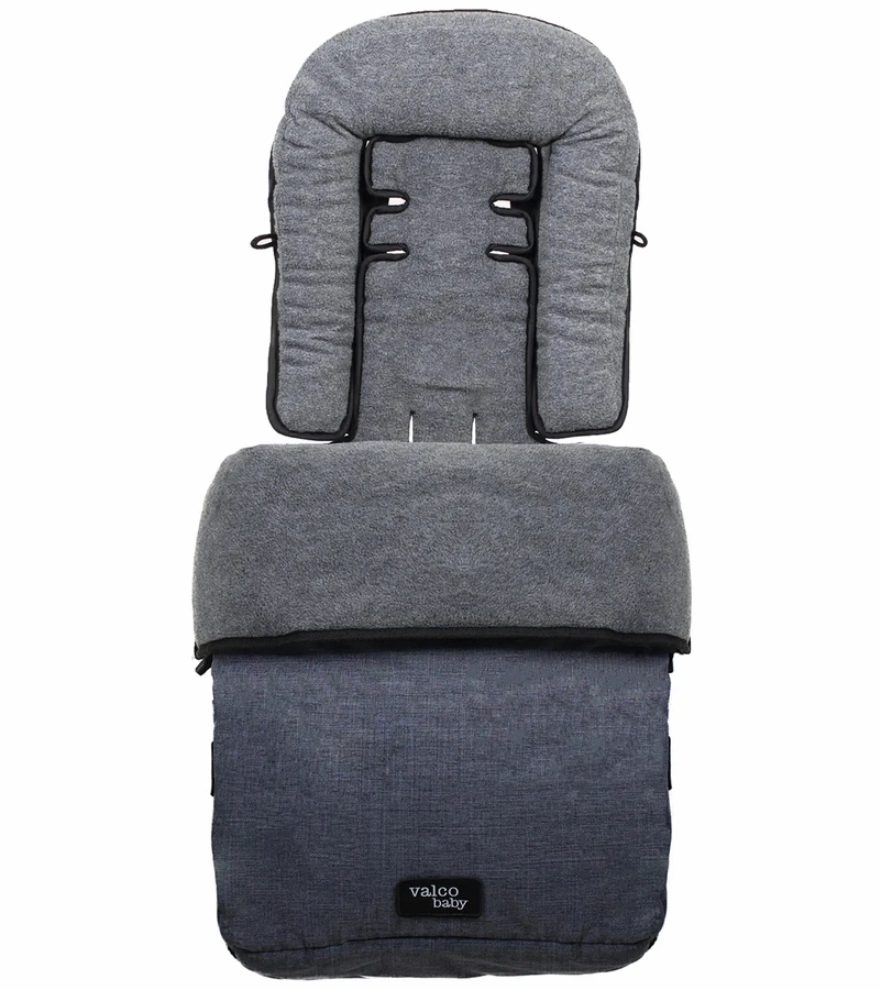 Valco Universal Snug Footmuff - Denim 1 Valco Universal Snug Footmuff - Denim