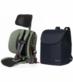 WAYB Pico Forward Facing Travel Car Seat + Deluxe Travel Bag Bundle - Woodland (Albee Exclusive Color, 2020 Model)